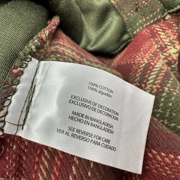 Orvis Classic Collection Men’s Medium Heavyweight‎ Pocketed Shacket Flannel Red - Picture 5 of 5